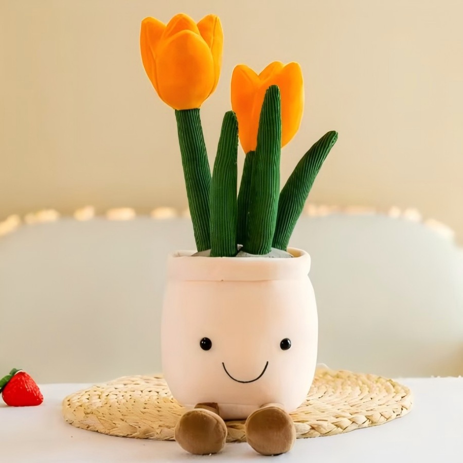 Cactus Mix Pot - @@실물 같은 튤립 다육 식물 플러시