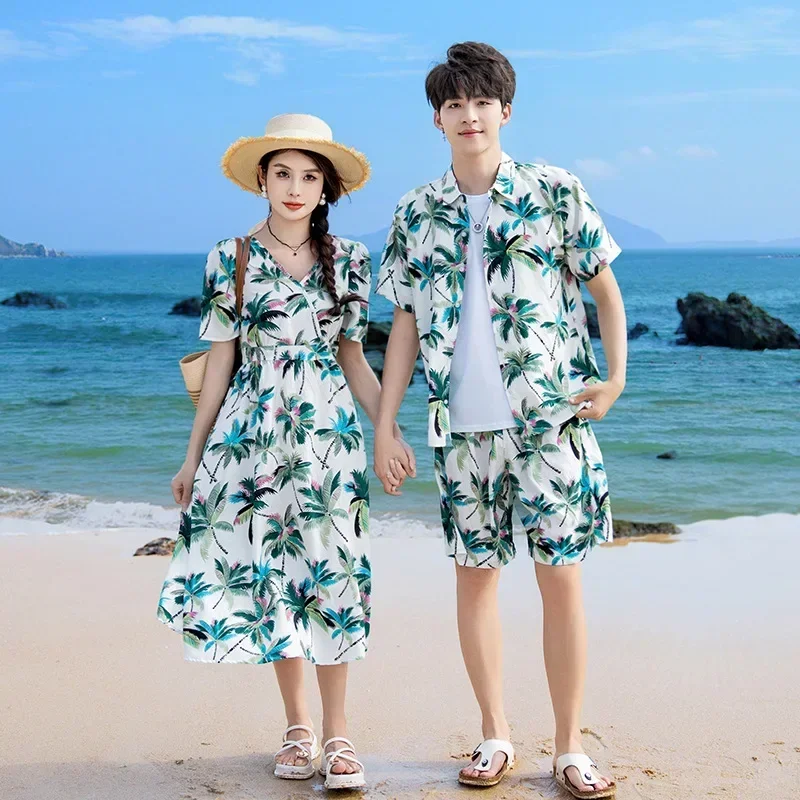 휴가 커플룩 부모-자녀 의류, 엄마 딸 원피스 아빠 아 - Parent Of Plant 리뷰 및 가격
