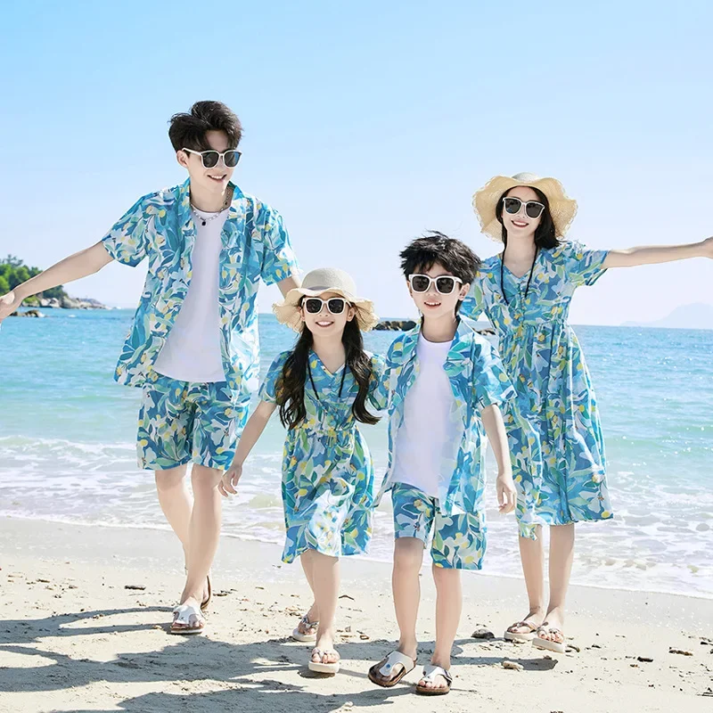 아버지 아들 셔츠 세트옷 여름 휴가룩 가족 의류 엄마  - Parent Of Plant 리뷰 및 가격