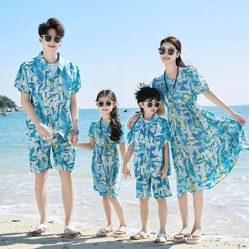 아버지 아들 셔츠 세트옷 여름 휴가룩 가족 의류 엄마  - Parent Of Plant 리뷰 및 가격