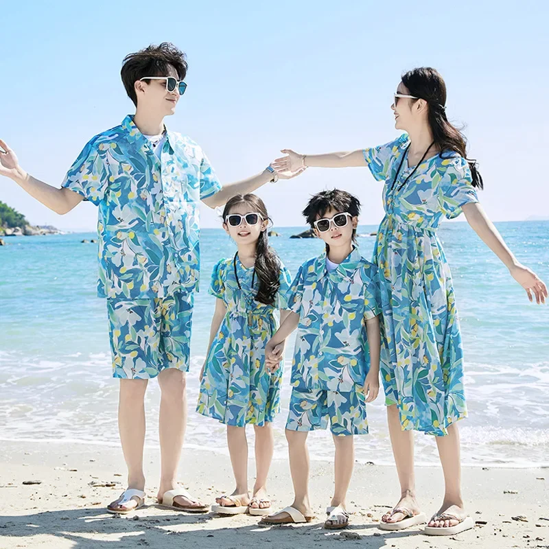 아버지 아들 셔츠 세트옷 여름 휴가룩 가족 의류 엄마  - Parent Of Plant 리뷰 및 가격